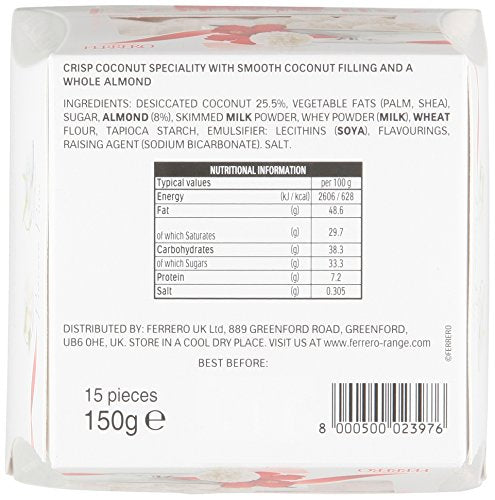 Ferrero Raffaello ,Almond, Coconut T3 X 16 Pcs Gift Box - 480 Gram