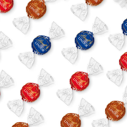 Lindt Lindor Assorted Cornet Chocolate Festive Gift Pack - 225Gm (18 Cornet Balls)