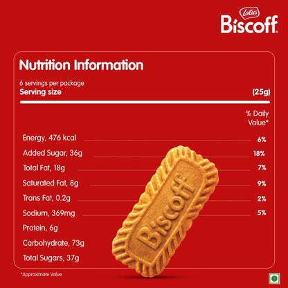 Lotus Biscoff Original Caramelized Cookie Snack Pack, 150 g