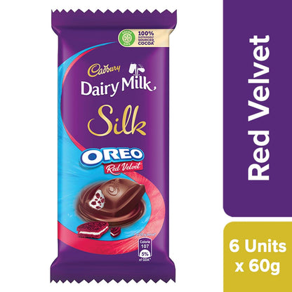 Cadbury Dairy Milk Silk Oreo Chocolate Bar, 124 g