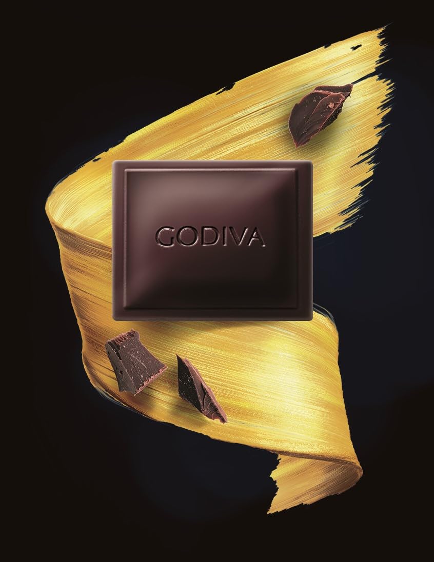 GODIVA Signature 90% Dark Chocolate Bar, Belgium 1926, Luxuriously Smooth & Intense, 90g (Product Of Belgium)