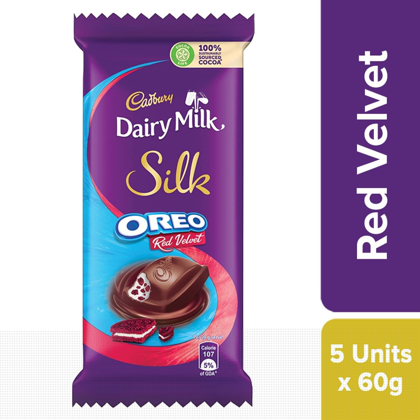 Cadbury Dairy Milk Silk Oreo Chocolate Bar, 124 g