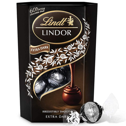 Lindt Lindor Extra Dark Truffles, 60% Cocoa, 200 Gm