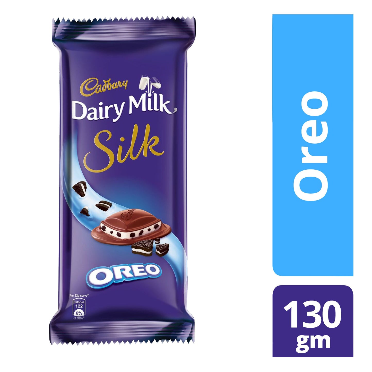 Cadbury Dairy Milk Silk Oreo Chocolate Bar, 124 g