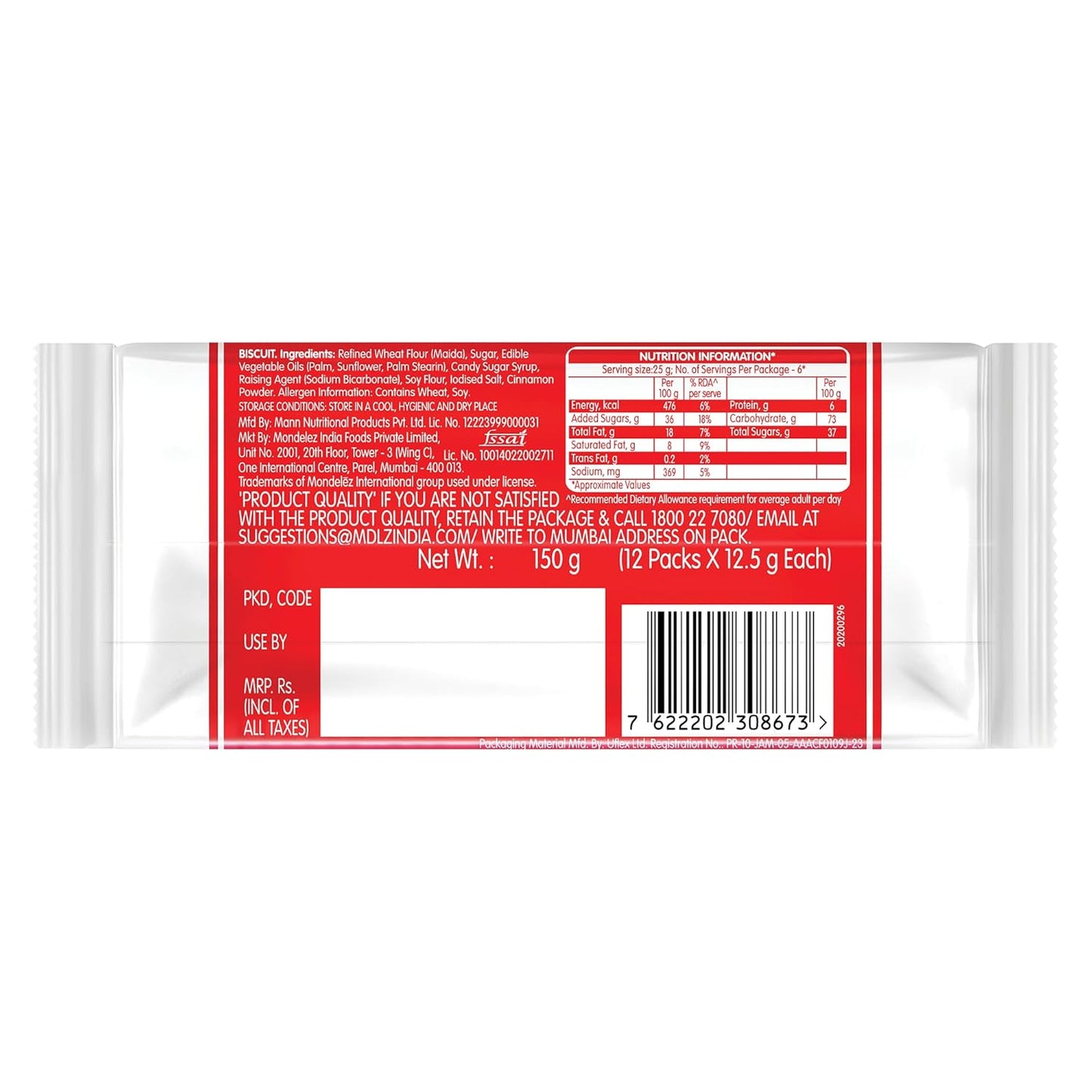 Lotus Biscoff Original Caramelized Cookie Snack Pack, 150 g