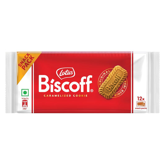 Lotus Biscoff Original Caramelized Cookie Snack Pack, 150 g