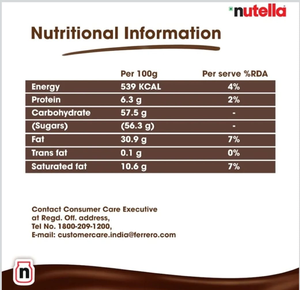 Nutella hazelnut spread 350gm
