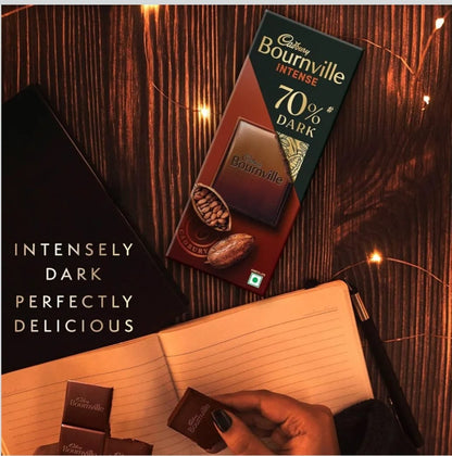 Cadbury Bournville Rich Cocoa 70% Dark Chocolate Bar, 75 Gm (Pack Of 3)