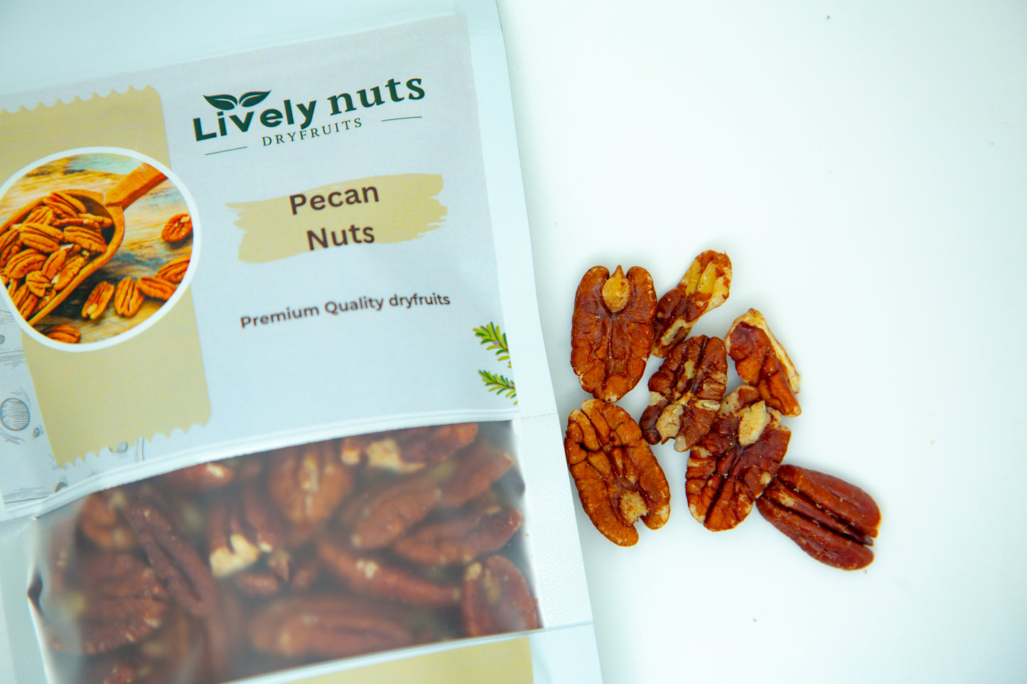 Livelynuts pecan nuts 250gm